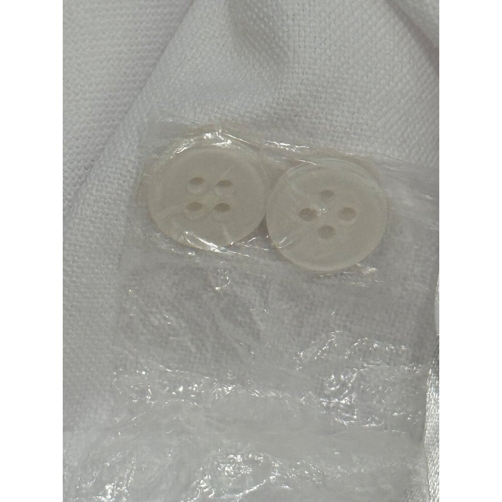 Tuckernuck Pomander Place Womens Button-Up Top 3/4 Sleeve White Shirt Size L - Picture 7 of 9